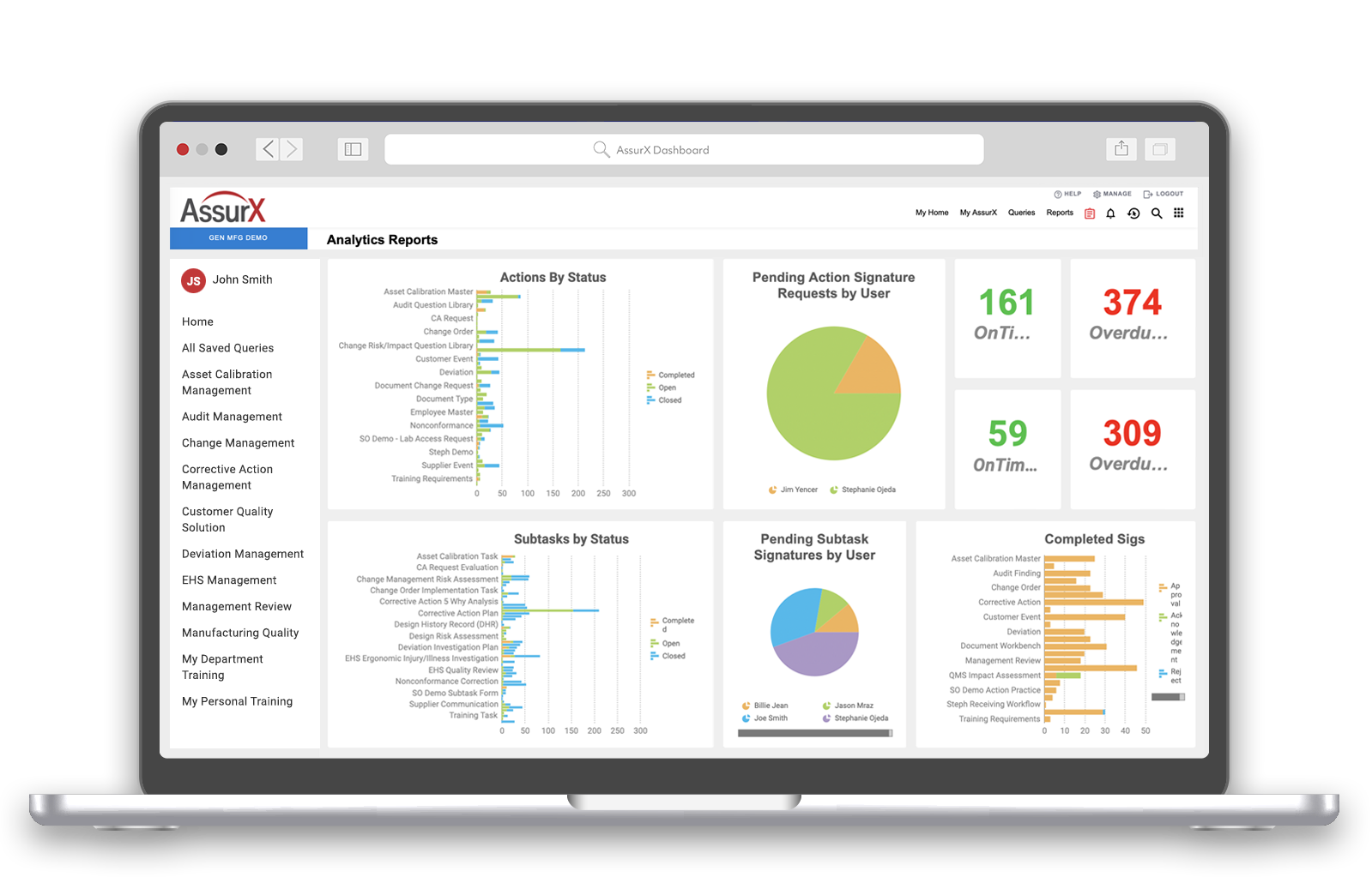 assurx dashboard